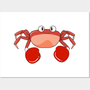 Octopus as Boxer with Boxing gloves Posters and Art